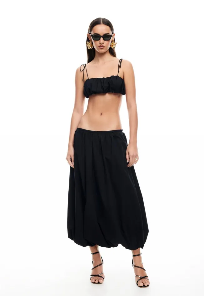 Women Lioness Fashion Tops INTUITION BUBBLE TOP Onyx Women Lioness Fashion Tops INTUITION BUBBLE TOP Onyx