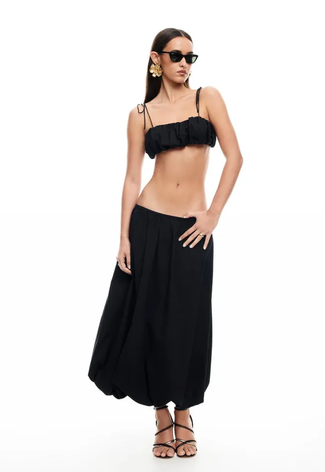 Women Lioness Fashion Tops INTUITION BUBBLE TOP Onyx Women Lioness Fashion Tops INTUITION BUBBLE TOP Onyx