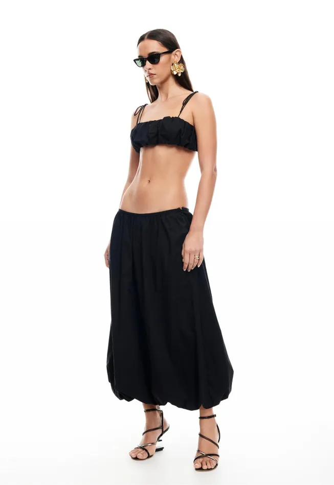 Women Lioness Fashion Tops INTUITION BUBBLE TOP Onyx Women Lioness Fashion Tops INTUITION BUBBLE TOP Onyx