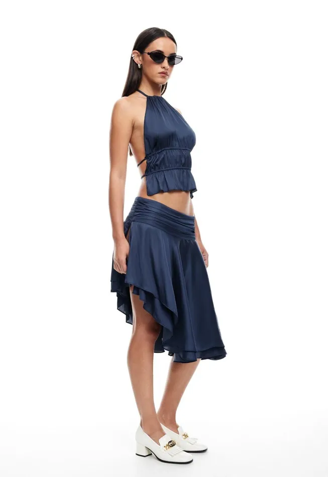 Women Lioness Fashion Tops LEGACY HALTER TOP Navy Women Lioness Fashion Tops LEGACY HALTER TOP Navy