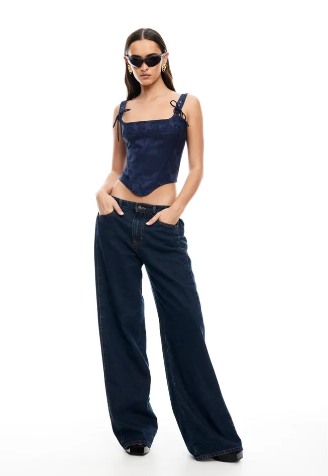 Women Lioness Fashion Tops PASS CORSET Navy