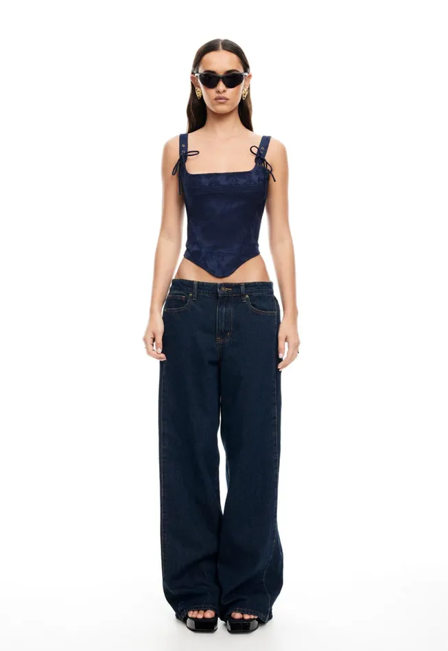 Women Lioness Fashion Tops PASS CORSET Navy