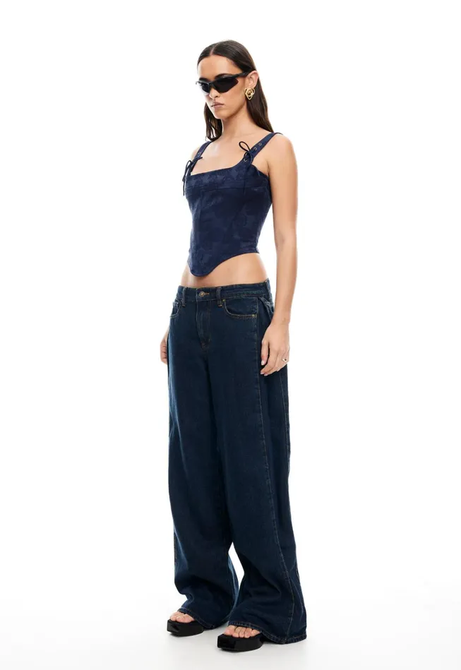 Women Lioness Fashion Tops PASS CORSET Navy