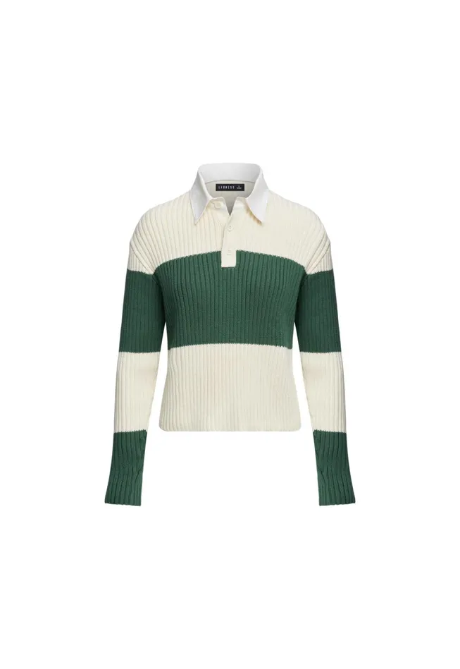 Women Lioness Fashion Tops PRINCE RUGBY Moss Stripe Women Lioness Fashion Tops PRINCE RUGBY Moss Stripe