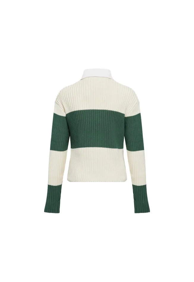 Women Lioness Fashion Tops PRINCE RUGBY Moss Stripe Women Lioness Fashion Tops PRINCE RUGBY Moss Stripe