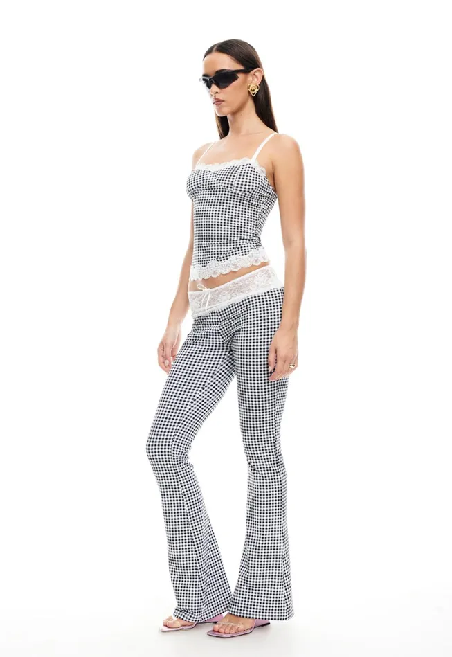 Women Lioness Fashion Tops TOP MODEL CAMI Black Check Women Lioness Fashion Tops TOP MODEL CAMI Black Check