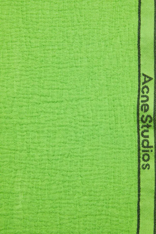 Women Logo Tape Scarf Green Acne Studios Scarves