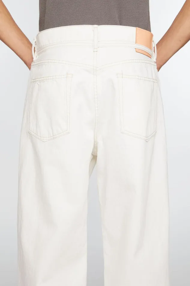Women Loose Fit Jeans 8211 1991 Toj Off White Acne Studios Jeans
