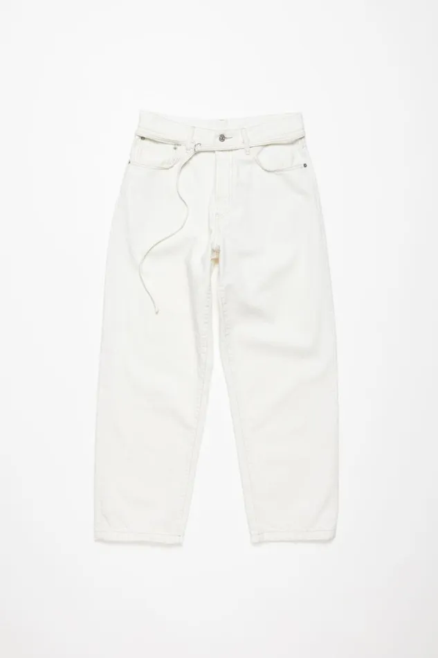 Women Loose Fit Jeans 8211 1991 Toj Off White Acne Studios Jeans