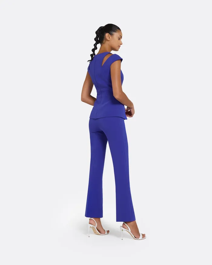 Women Mari Azure Blue Trousers Azure Blue Trousers Safiyaa