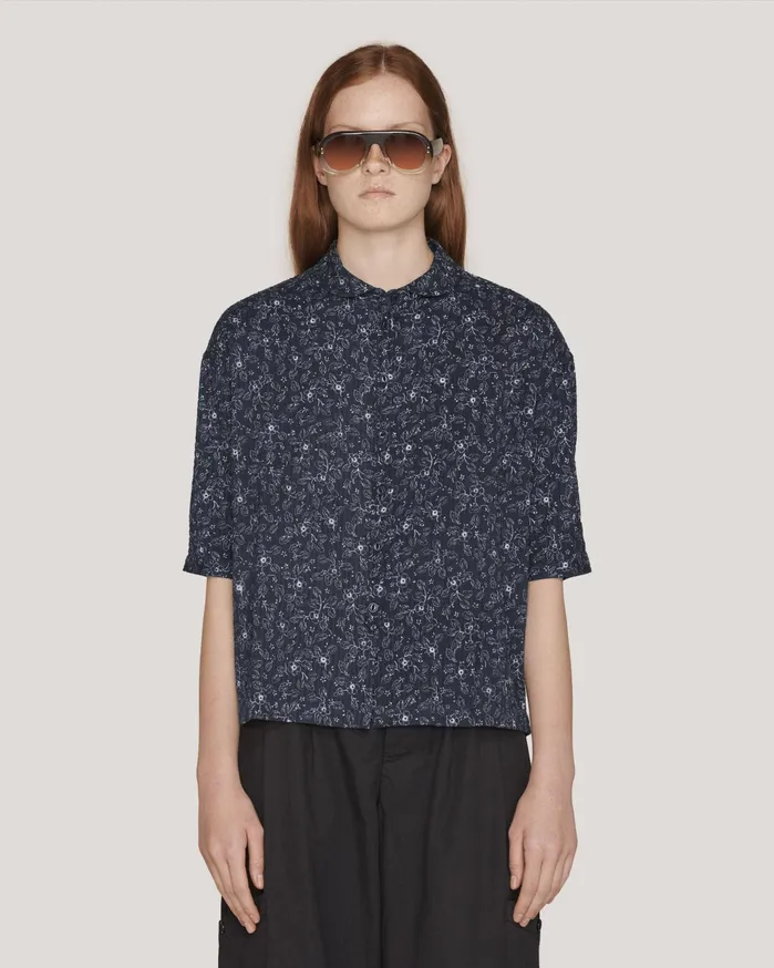 Women Marianne Shirt Navy YMC Shirts