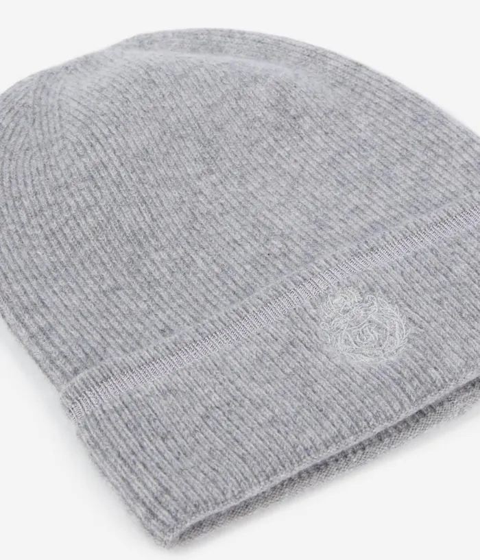 WomenMen Hats and Scarves THE KOOPLES Grey Cashmere Beanie