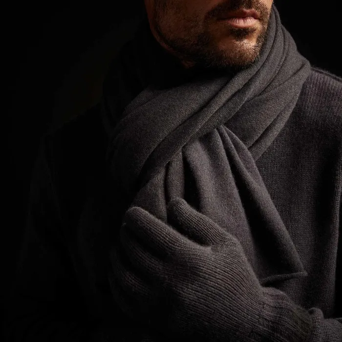WOMENMEN James Perse SCARVES Dip Dye Cashmere Scarf Maineblack