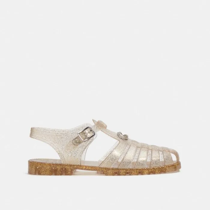 WomenMen Jelly Fisherman Sandal Gold Coach Sandals