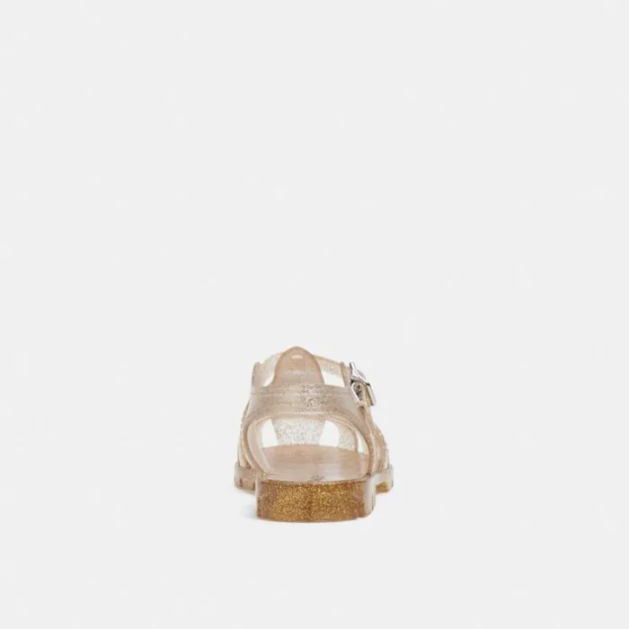 WomenMen Jelly Fisherman Sandal Gold Coach Sandals