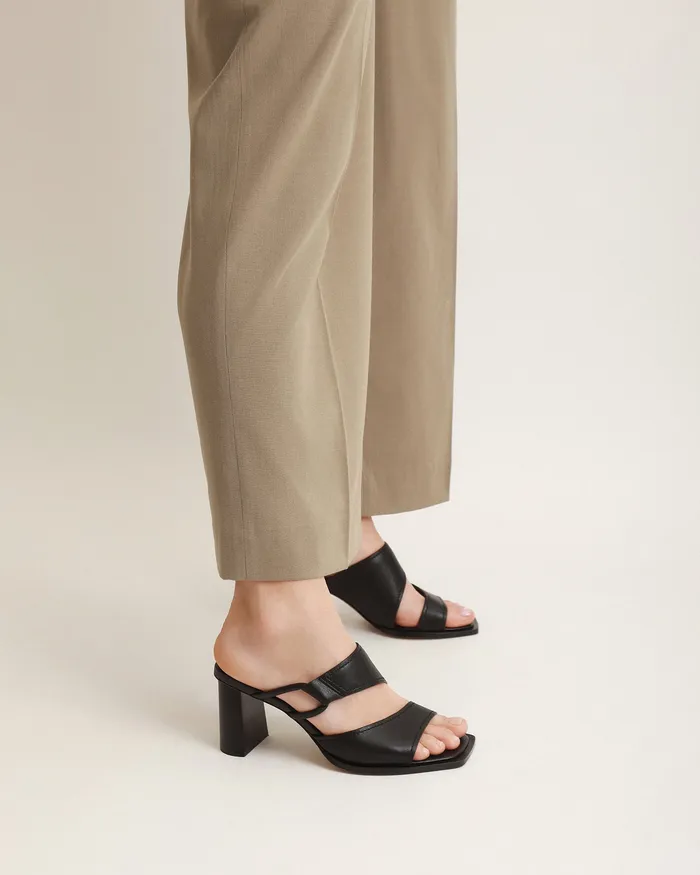 Women MID SANDALS jomercer Cammy mid heel sandals black leather Women MID SANDALS jomercer Cammy mid heel sandals black leather