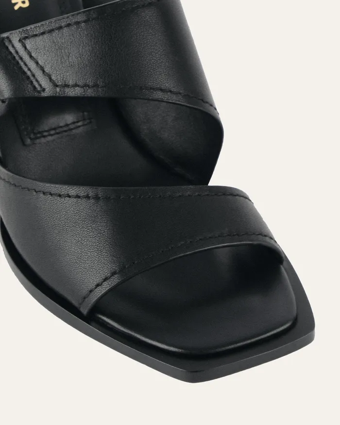 Women MID SANDALS jomercer Cammy mid heel sandals black leather Women MID SANDALS jomercer Cammy mid heel sandals black leather