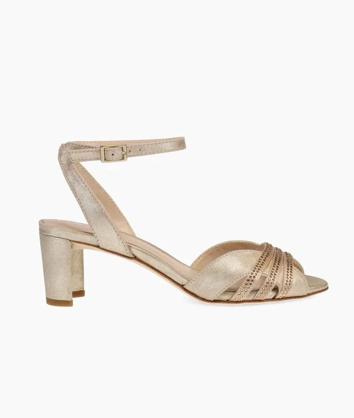 Women Mindi Low Heel 8211 Gold Pelle Moda Low Heels