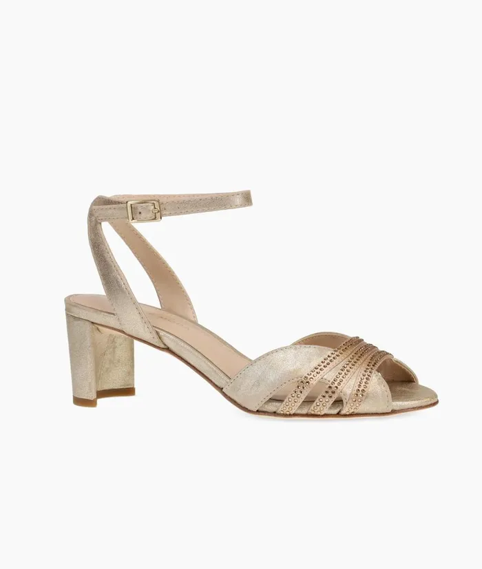 Women Mindi Low Heel 8211 Gold Pelle Moda Low Heels