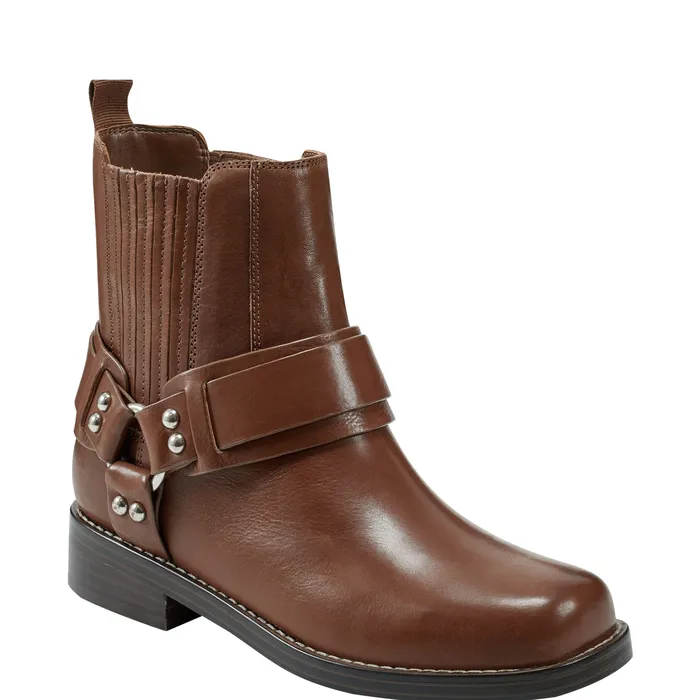 Women Mizzie Harness Bootie Brown Booties Marc Fisher