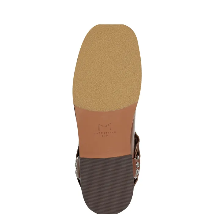 Women Mizzie Harness Bootie Brown Booties Marc Fisher