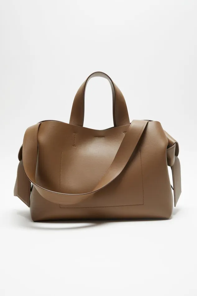 Women Musubi Midi Tote Camel Brown Acne Studios Bags