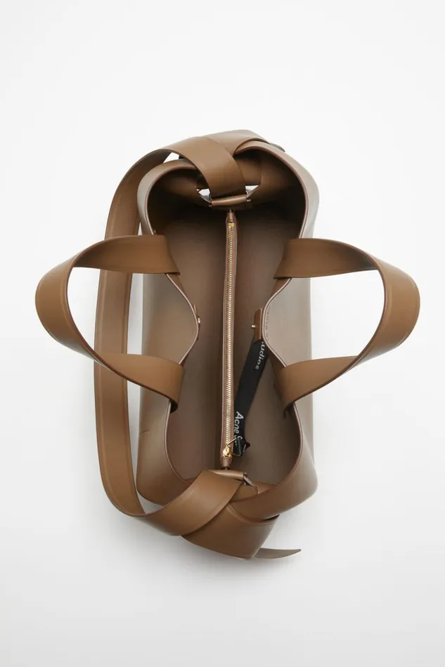 Women Musubi Midi Tote Camel Brown Acne Studios Bags