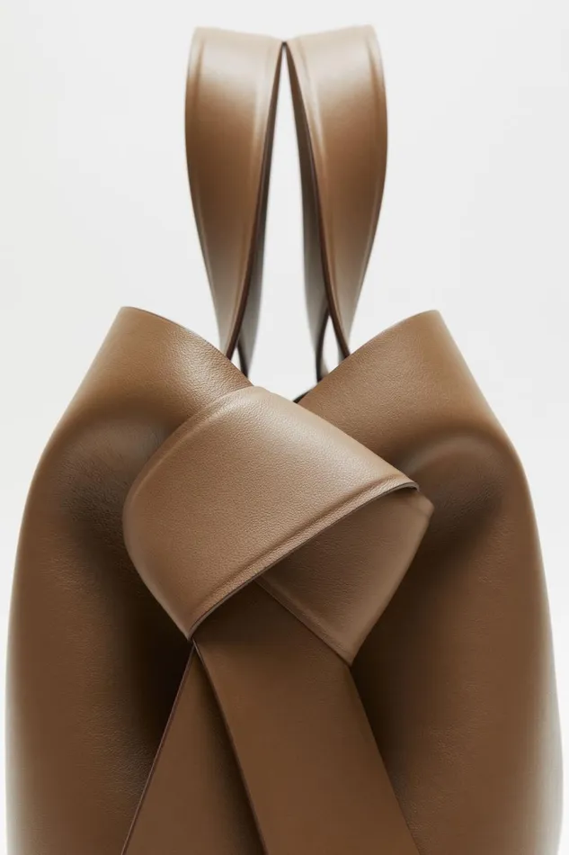 Women Musubi Midi Tote Camel Brown Acne Studios Bags