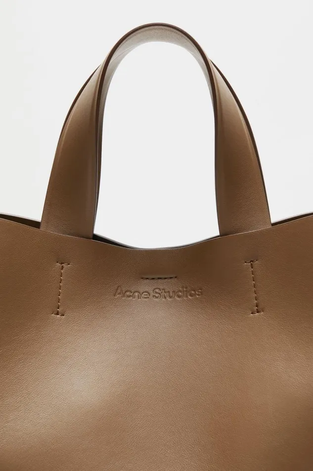 Women Musubi Midi Tote Camel Brown Acne Studios Bags