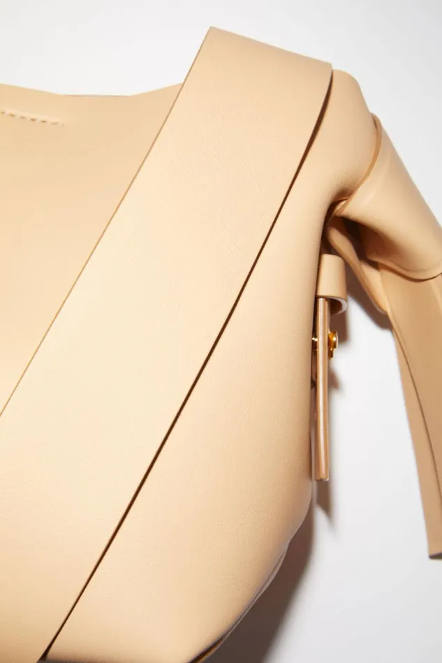 Women Musubi Mini Shoulder Bag Dune Beige Acne Studios Bags