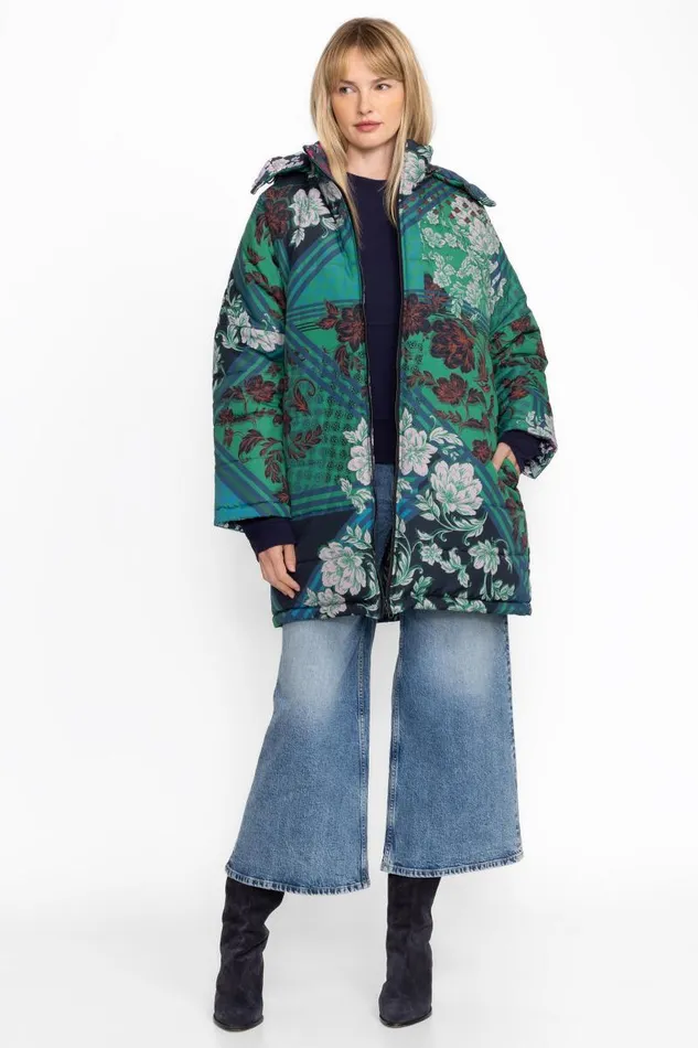 Women Outerwear Johnny Was BRITT PUFFER JACKET Jadeey Print