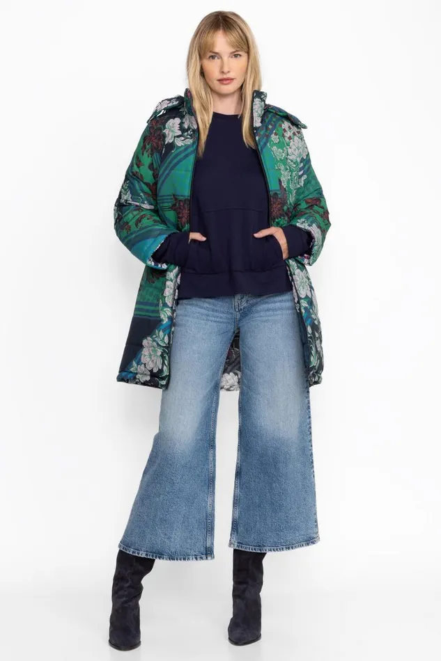 Women Outerwear Johnny Was BRITT PUFFER JACKET Jadeey Print Women Outerwear Johnny Was BRITT PUFFER JACKET Jadeey Print