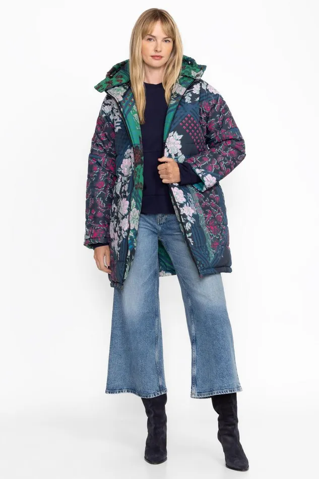 Women Outerwear Johnny Was BRITT PUFFER JACKET Jadeey Print Women Outerwear Johnny Was BRITT PUFFER JACKET Jadeey Print