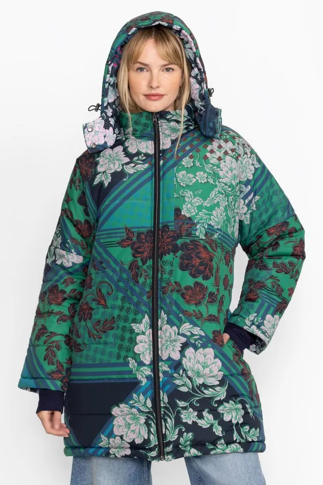 Women Outerwear Johnny Was BRITT PUFFER JACKET Jadeey Print Women Outerwear Johnny Was BRITT PUFFER JACKET Jadeey Print