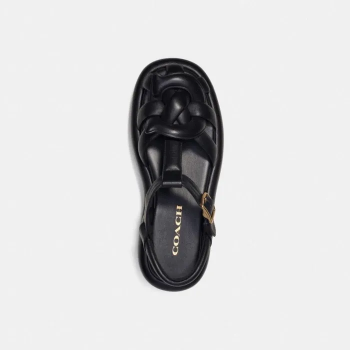 Women Penney Sandal Black Coach Sandals
