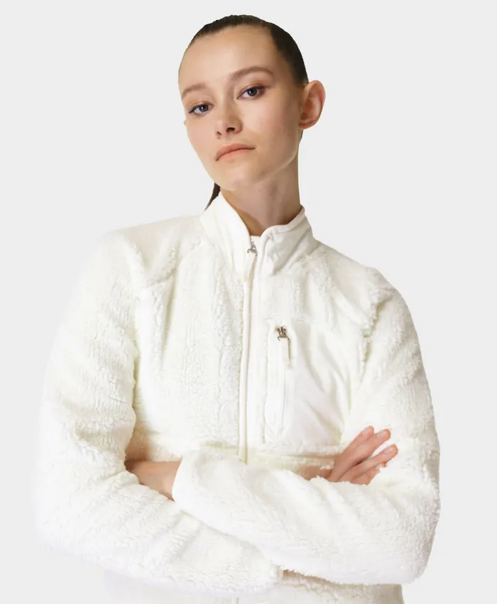 Women Pennine Zip Up Lily White Jumpers Hoodies Sweaty Betty