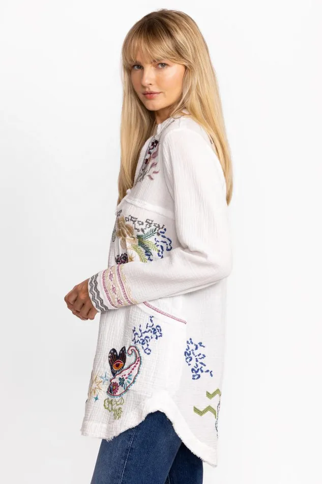 Women Plus Size Johnny Was LEYVA TUNIC Natural