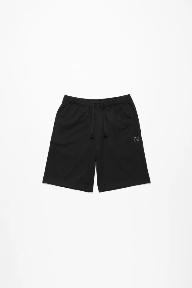 Women Printed Sweat Shorts Black Acne Studios Shorts