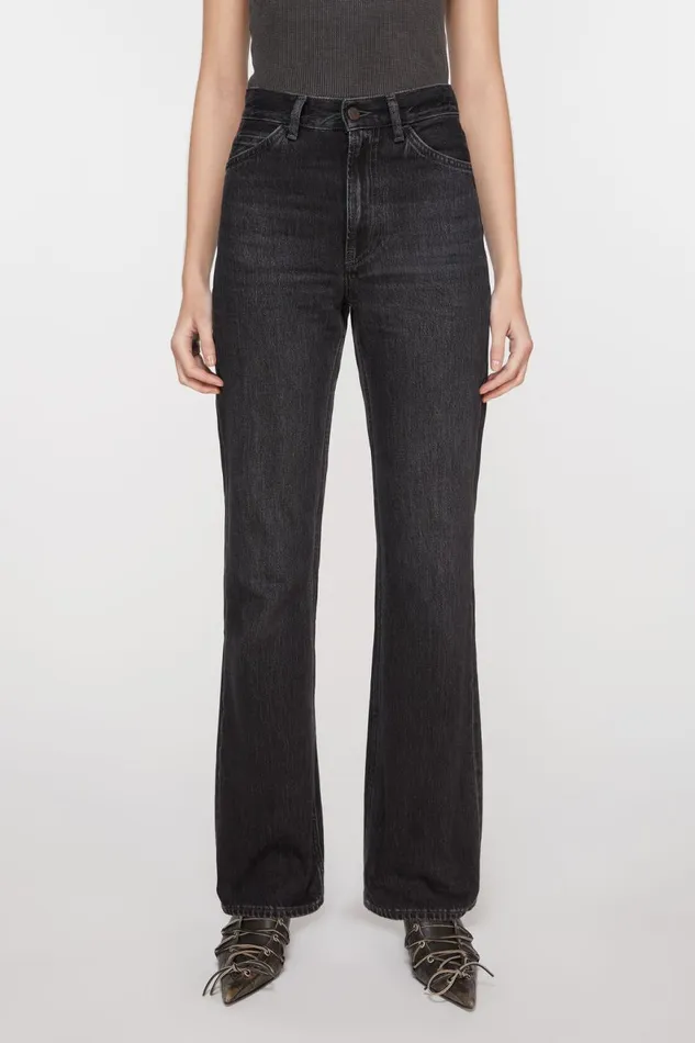 Women Regular Fit Jeans 8211 1977 Black Acne Studios Jeans