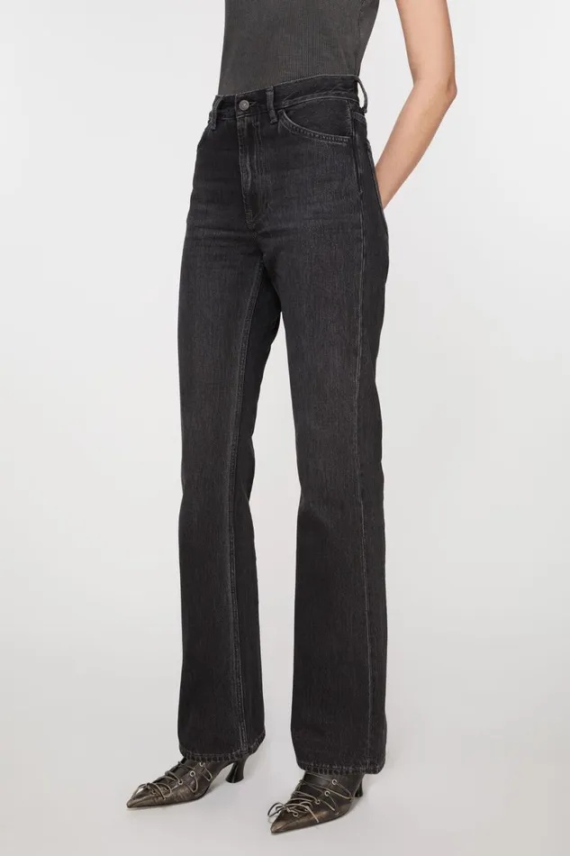Women Regular Fit Jeans 8211 1977 Black Acne Studios Jeans