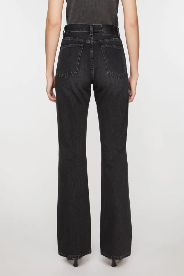 Women Regular Fit Jeans 8211 1977 Black Acne Studios Jeans
