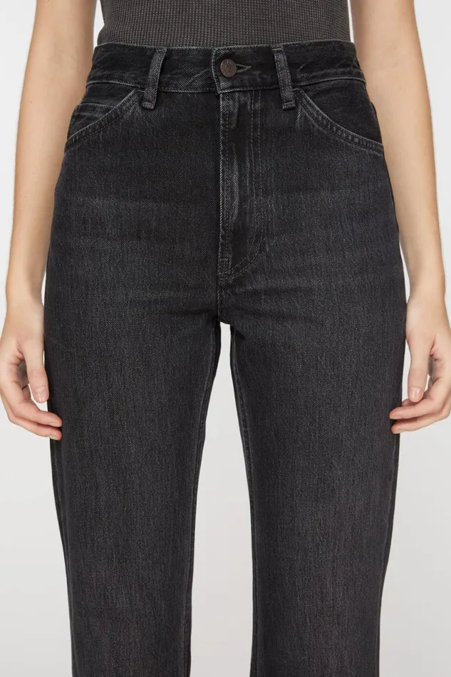 Women Regular Fit Jeans 8211 1977 Black Acne Studios Jeans