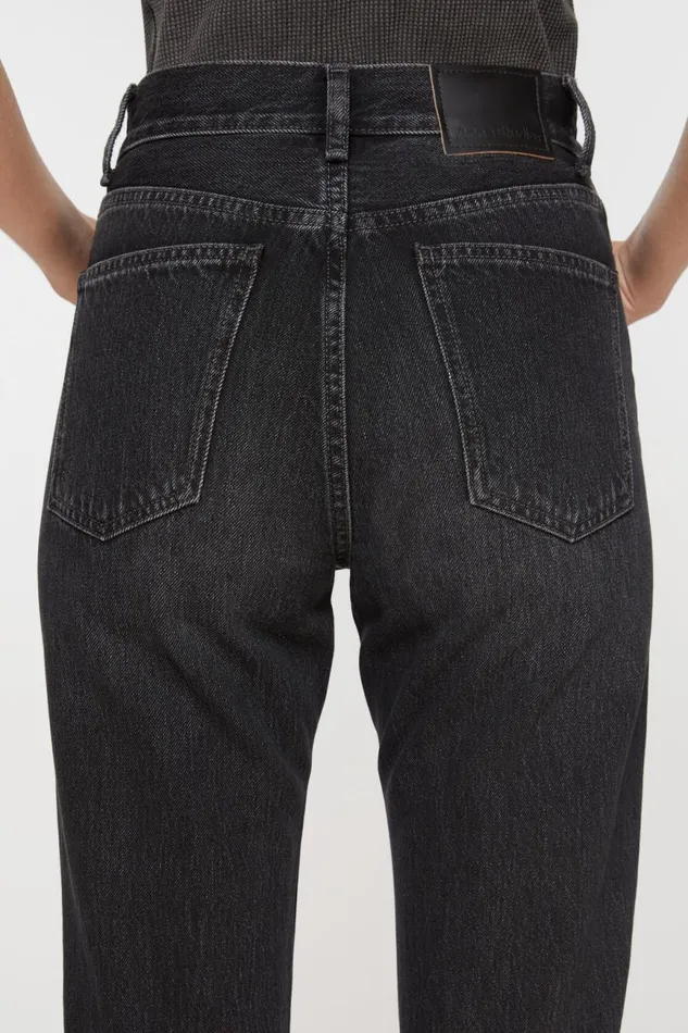 Women Regular Fit Jeans 8211 1977 Black Acne Studios Jeans