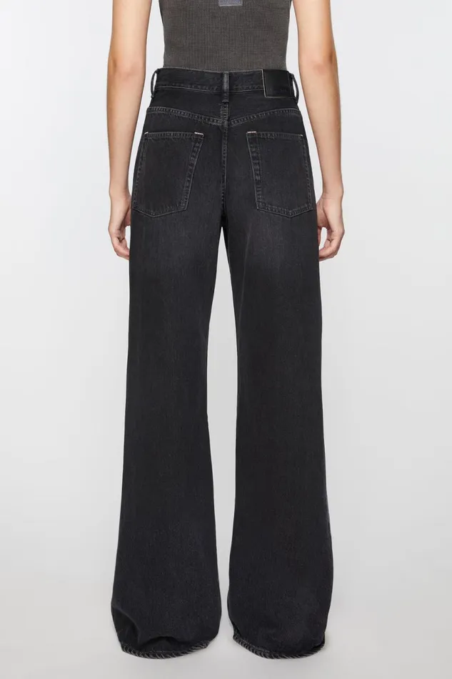 Women Relaxed Fit Jeans 8211 2022F Black Acne Studios Jeans