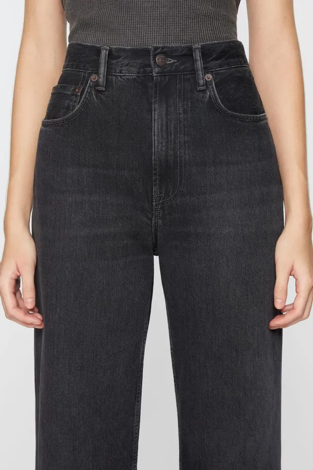 Women Relaxed Fit Jeans 8211 2022F Black Acne Studios Jeans