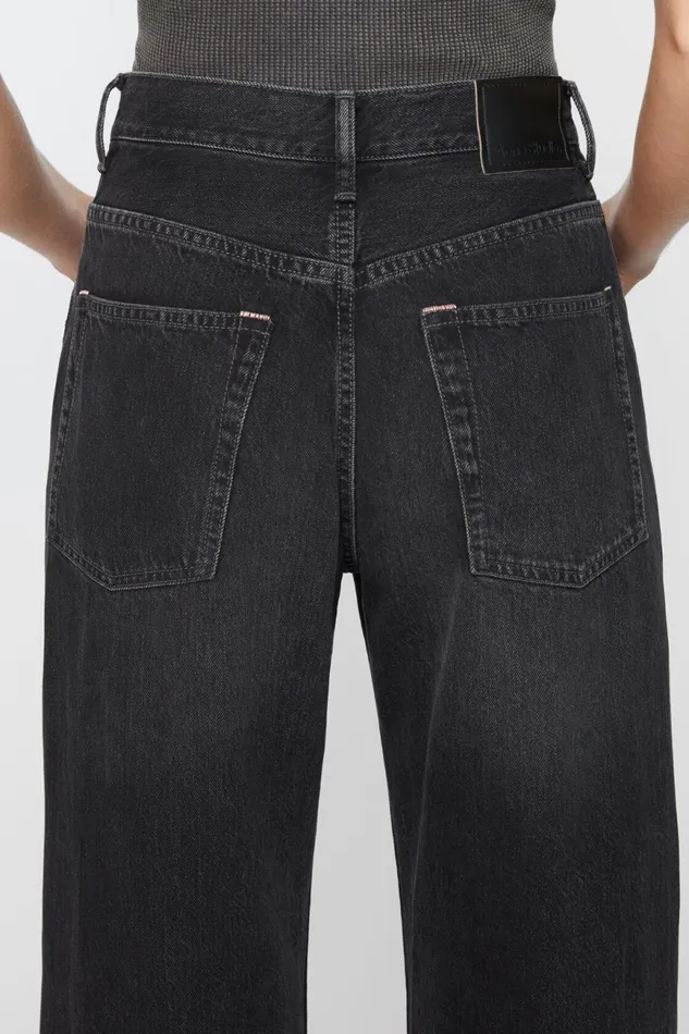 Women Relaxed Fit Jeans 8211 2022F Black Acne Studios Jeans
