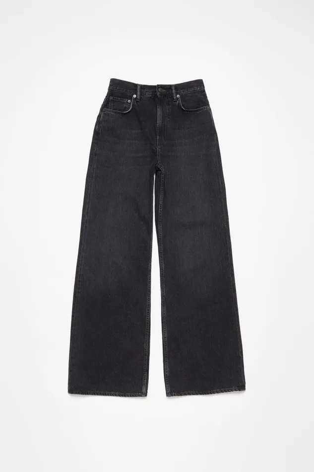 Women Relaxed Fit Jeans 8211 2022F Black Acne Studios Jeans