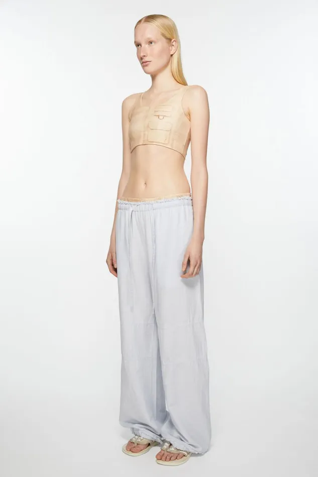 Women Relaxed Fit Trousers Pale Blue Acne Studios Trousers