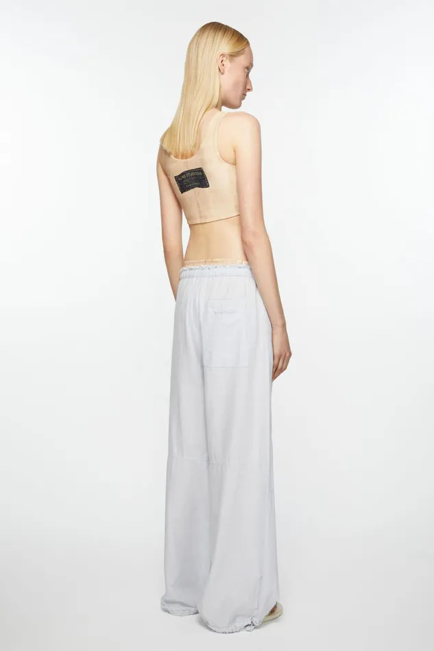 Women Relaxed Fit Trousers Pale Blue Acne Studios Trousers