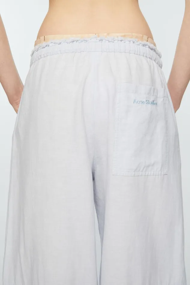 Women Relaxed Fit Trousers Pale Blue Acne Studios Trousers